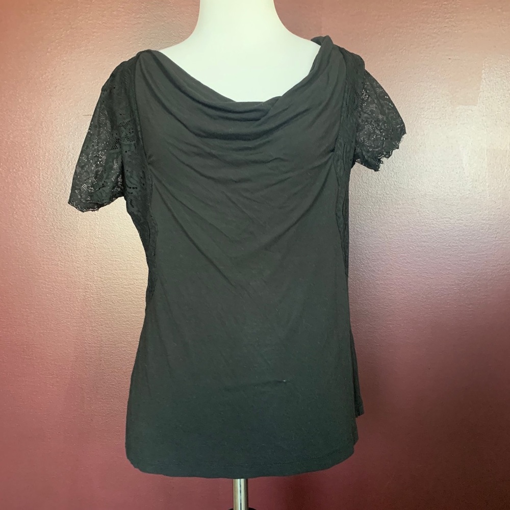 New York and Company black scoop neck shirt